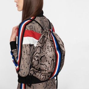 PAM & GELA Drawstring Bag White Backpack